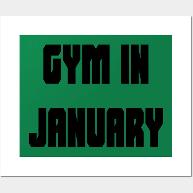 Gym in January Wall Art by yayor